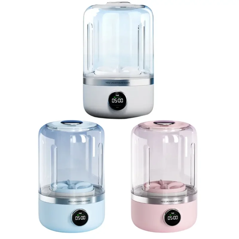 simpclean ye02 mini underwear wash machine bundle blue pink white